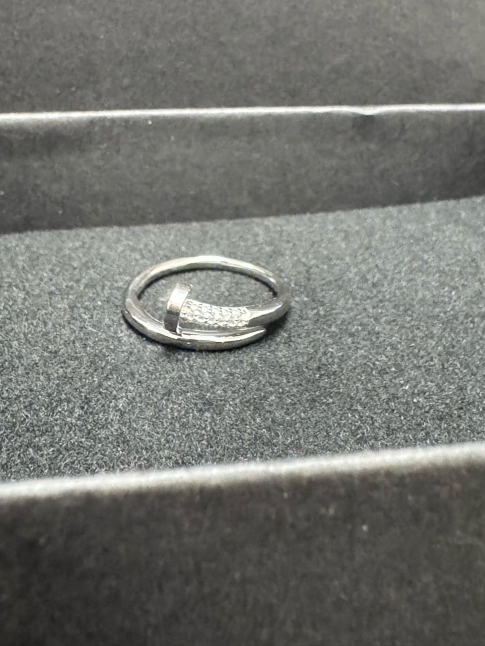 Silver 925 Nail Ring- size 7